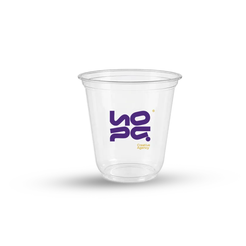 14oz U-Shape Plastic Cup with Lids